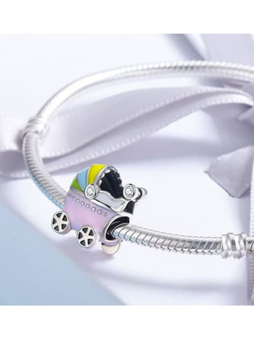 Jare 925 silver cute stroller charms 1