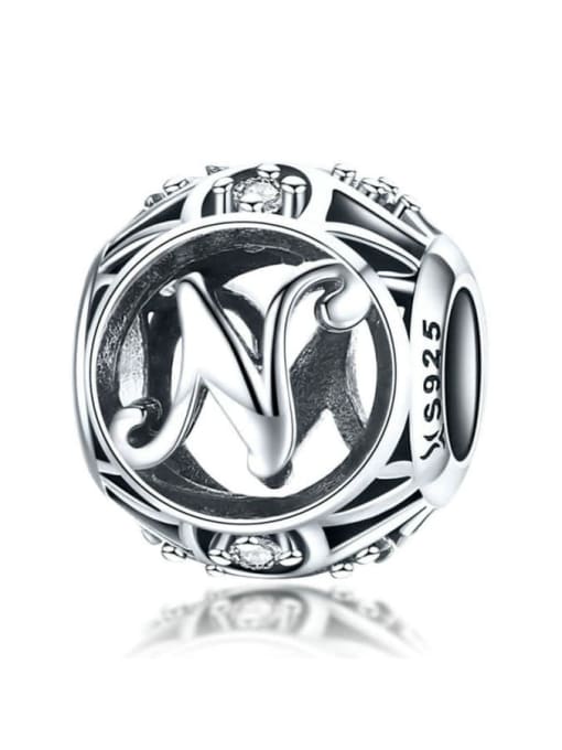 N 925 silver letter charms