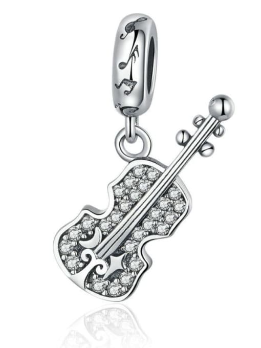 Jare 925 silver cute violin charms 0