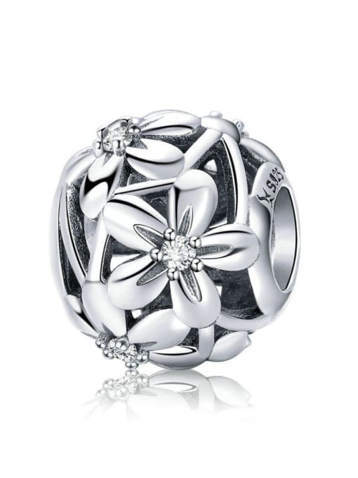 Jare 925 silver cute flower charms 0
