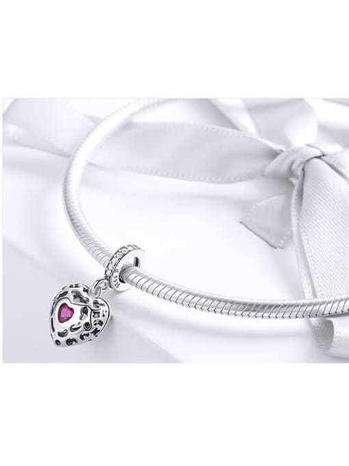 Jare 925 silver cute heart charms 3