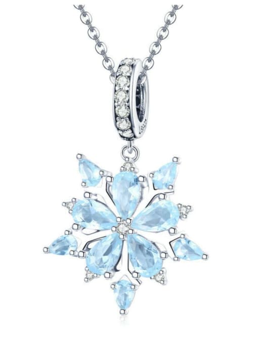 Pendant Chain 925 silver romantic snowflake charms