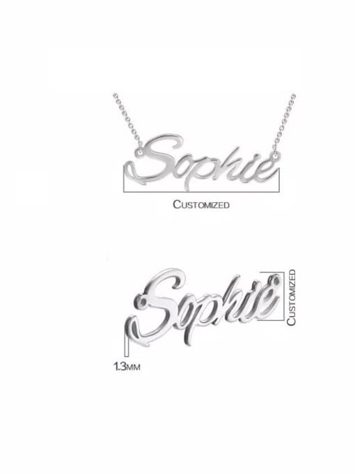Lian "Sophie" Style Customized Personalized Name Necklace 4