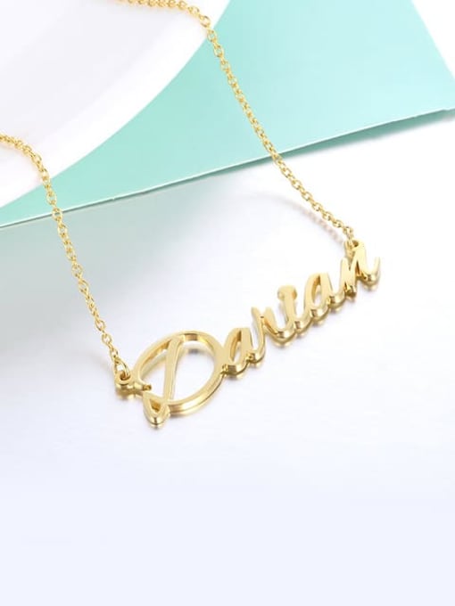 Lian Custom Darian style  Name Necklace Silver 1