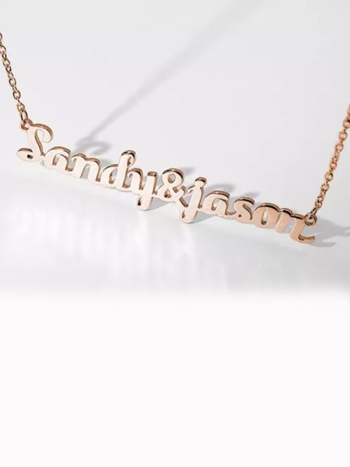 Lian Customize 925 sterling Silver Couple Name Necklace 2