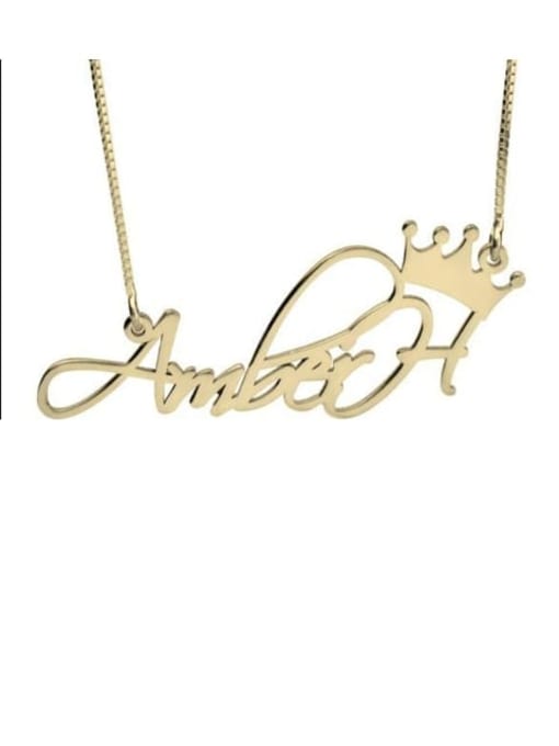 Details about   USA Personalized White Rose Gold Custom name Princess Crown heart Queen necklace 