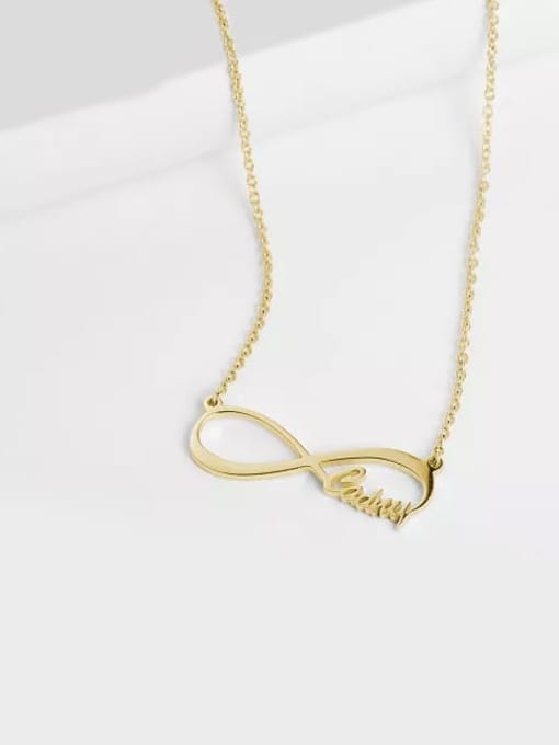 Lian Customize  Silver Infinity Name Necklace 2