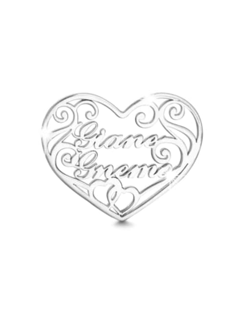 Lian Customized silver Filigree Heart Two Name Necklace 2