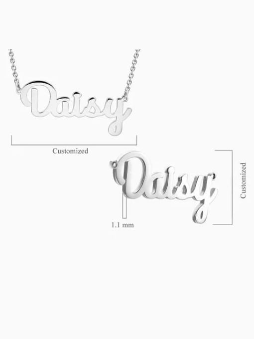 Lian Customized Name Necklace silver 4