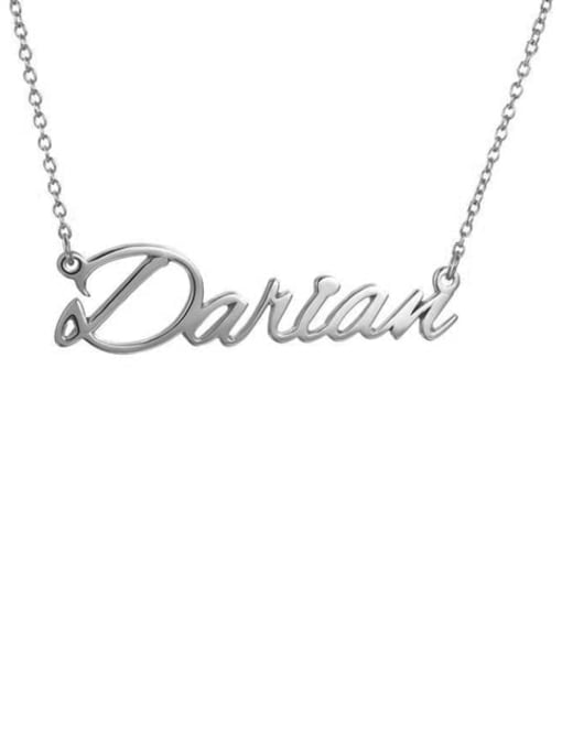 Lian Custom Darian style  Name Necklace Silver 0