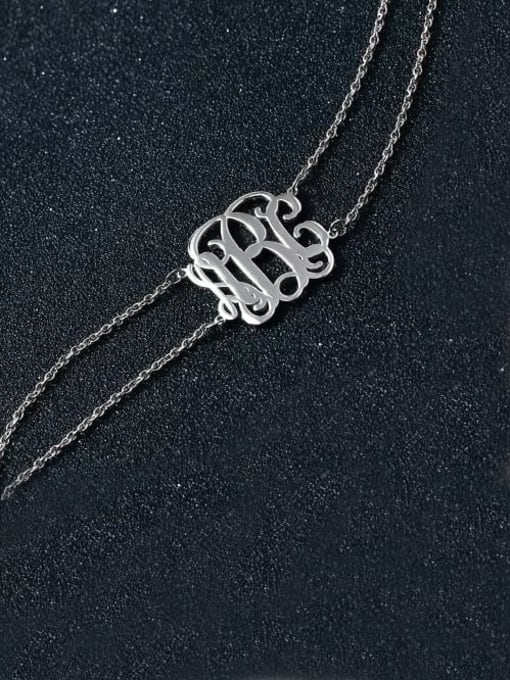 Lian Customized Monogram Choker with Sterling Silver 2
