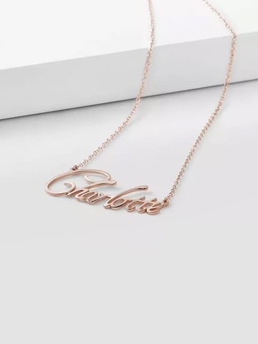 Lian Customize Personalized Name Necklace Silver 2