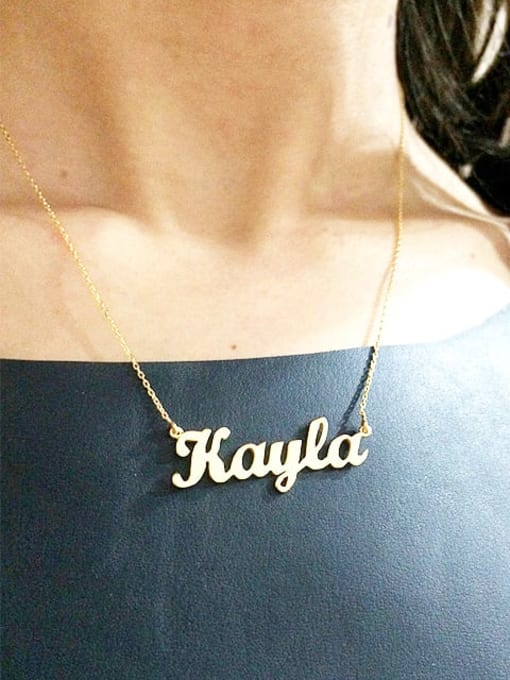 Lian custom Kayla style silver Personalized Name Necklace 1
