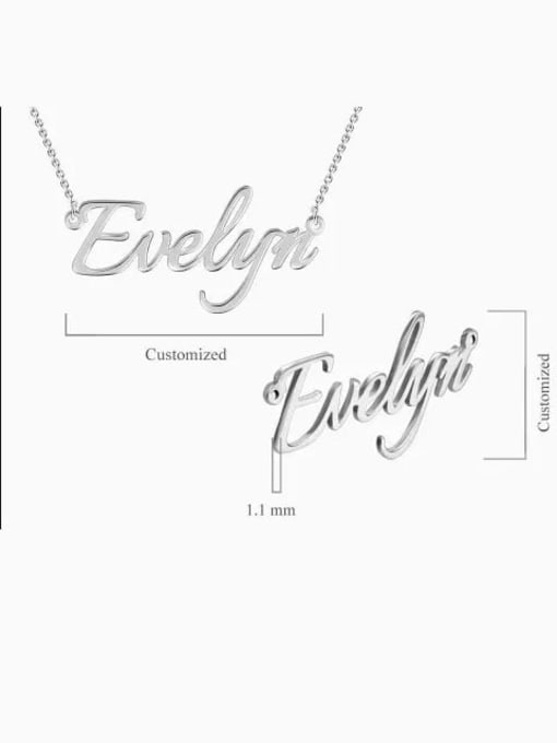 Lian Customized  Silver Personalized Name Necklace 4