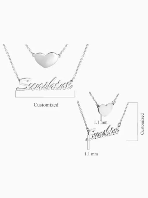 Lian Customized Two Layers Personalized Heart Name Necklace 3