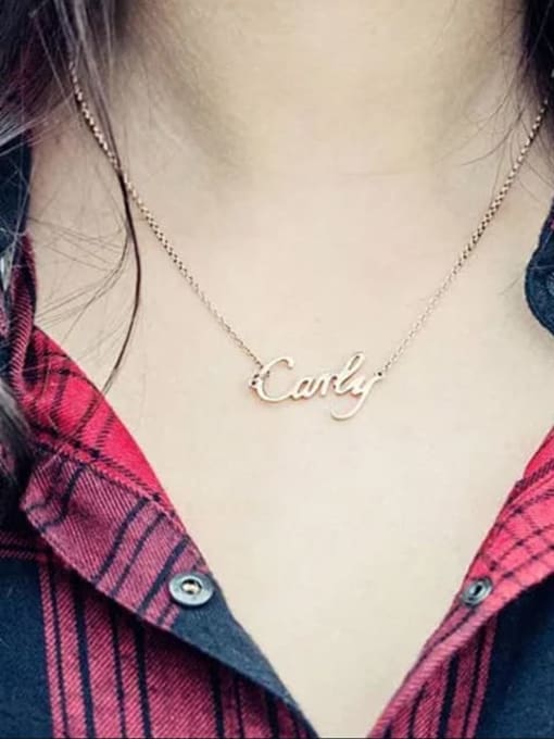 Lian Customized  Silver Personalized Name Necklace 3