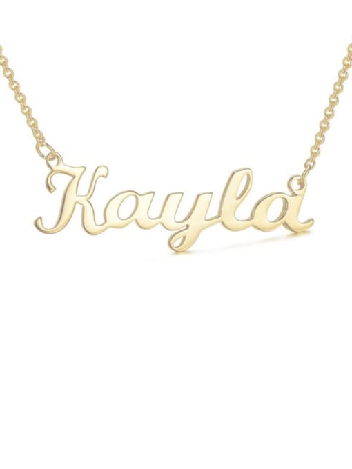 18K Gold Plated custom Kayla style silver Personalized Name Necklace