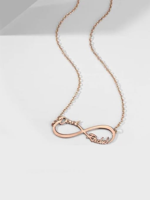 Lian Customized Silver Infinity Name Necklace 2