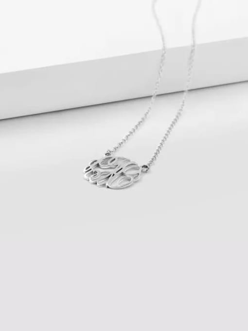 Lian Customize Monogram Necklace Sterling Silver 2