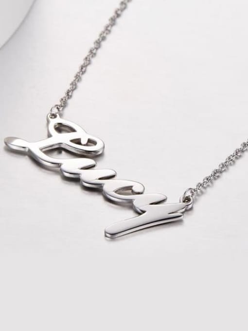 Lian Silver Personalized Classic Name Necklace 1