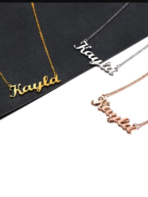 Lian custom Kayla style silver Personalized Name Necklace 2