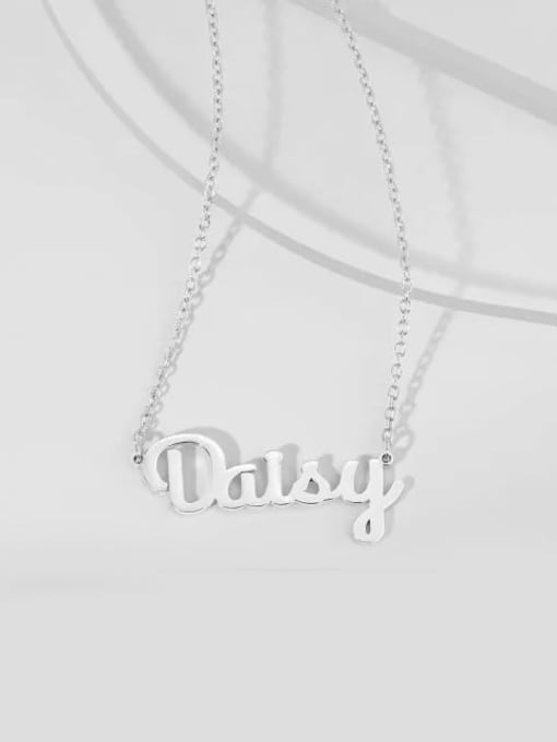 Lian Customized Name Necklace silver 2