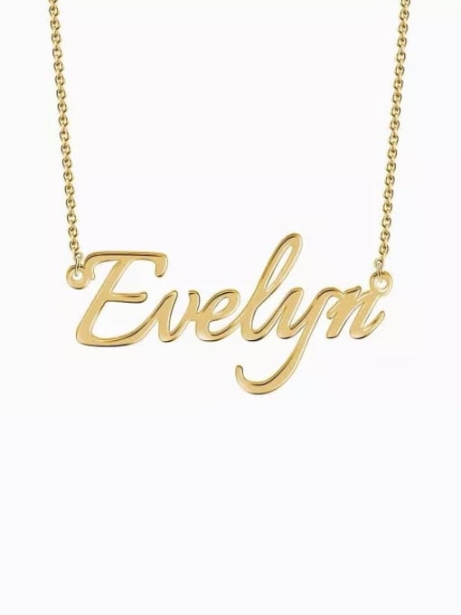 18K Gold Plated Customized  Silver Personalized Name Necklace