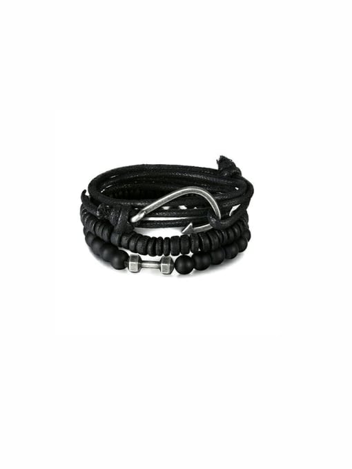 Hand OMI Charm Black Beads Beautiful Bracelet 0