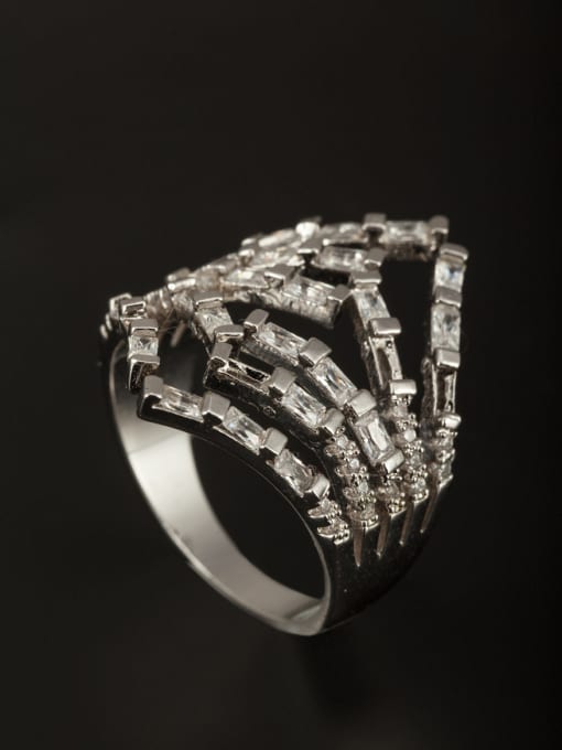 Tabora GODKI Luxury Women Wedding Dubai Model No 1000003020 Fashion Platinum Plated Copper Ring 0