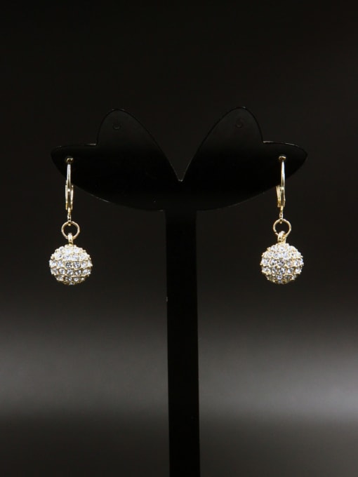 LB RAIDER style with Gold Plated Rhinestone Drop drop Earring