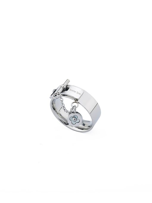 Jennifer Kou Fashion Silver-Plated Stainless steel Statement Band band ring 0