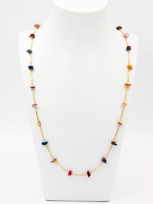 Lang Tony Mother's Initial Multi-Color Chain with Personalized Stone