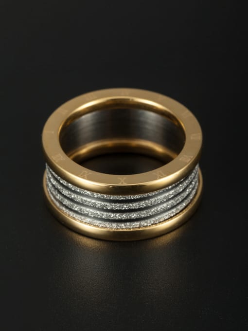 Jennifer Kou New design Stainless steel  band ring in Multicolor color 7-9# 1