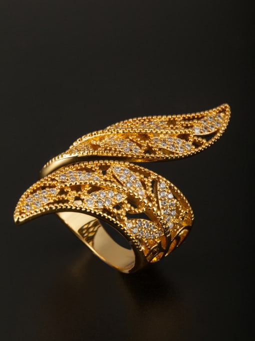 Tabora GODKI Luxury Women Wedding Dubai Model No AG043202R White color Gold Plated Copper Zircon Ring 0