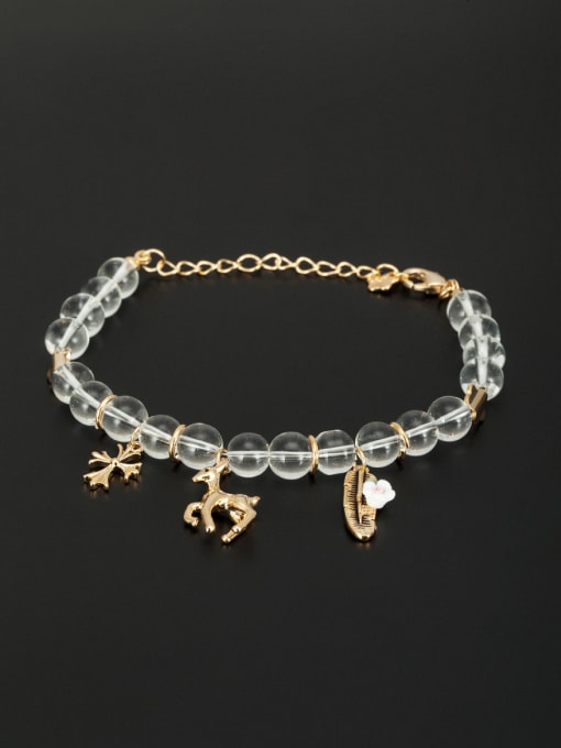 Lauren Mei Cross style with Gold Plated Beads Bracelet 0
