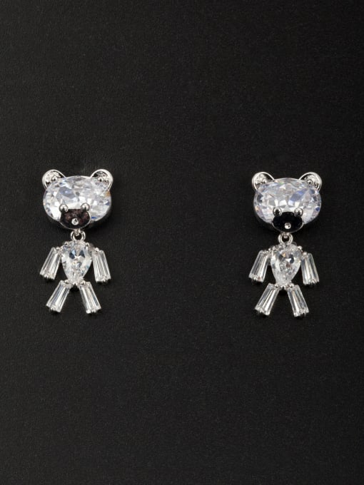 YIDA  Animal Motif style with Platinum Plated Copper Zircon Studs stud Earring