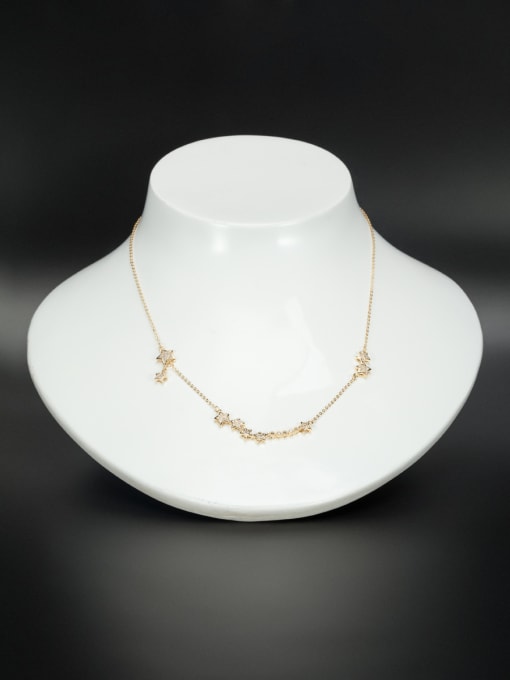 Lauren Mei Gold Plated Star Zircon Necklace