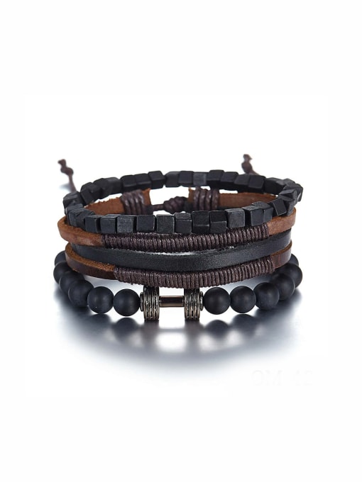 Hand OMI Model No A000067H Charm Beads Black Bracelet 0