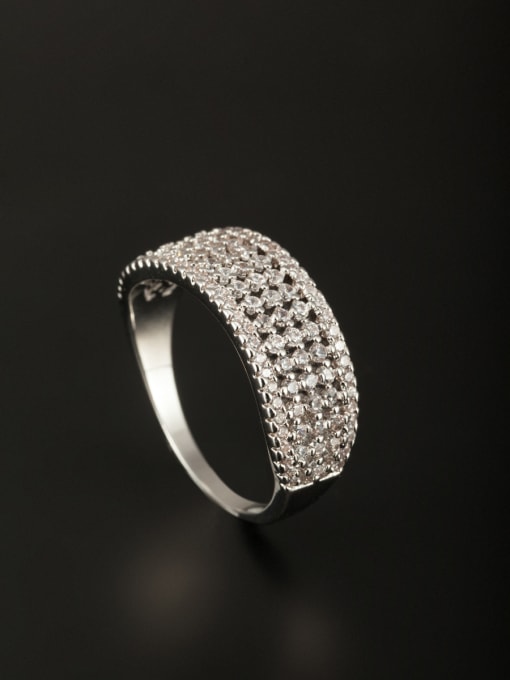 Tabora GODKI Luxury Women Wedding Dubai Model No SJ045973R-001 New design Platinum Plated Copper Zircon Ring in White color 0