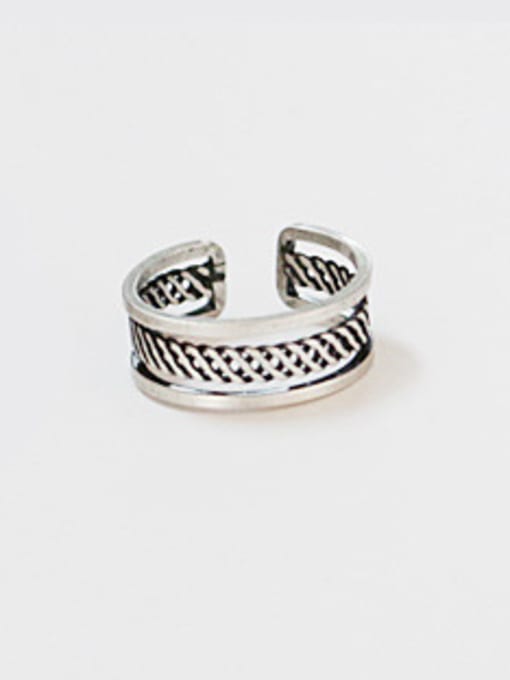 MINI STUDIO A 925 silver Stylish  Band band ring Of chain