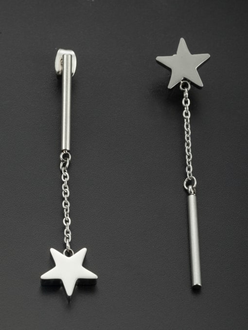 Jennifer Kou Stainless steel Star Drop threader Earring 0
