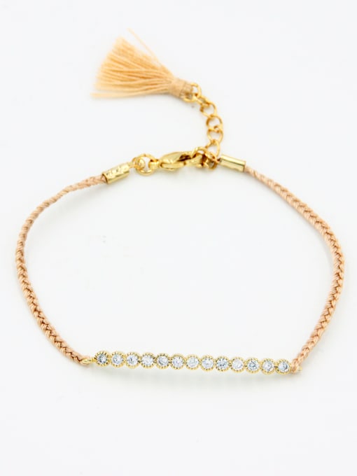 Lang Tony Model No B004413 A Gold Plated Stylish  Zircon Bracelet Of