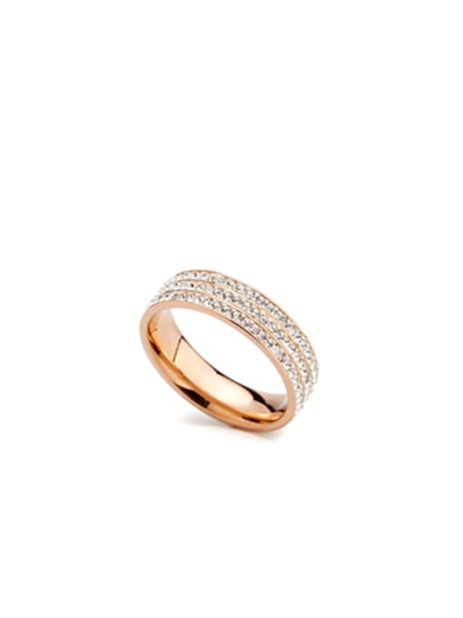 Jennifer Kou Mother's Initial Rose Band band ring with 0