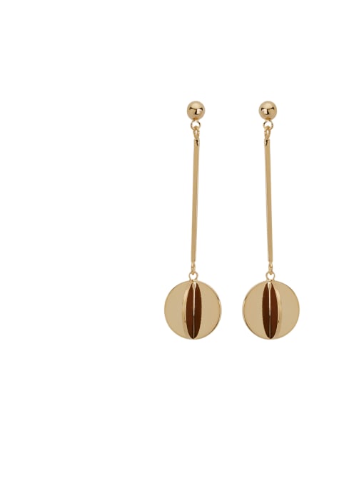 Cubic Y80 Model No 1000003944 Gold Drop drop Earring with Gold Plated Zinc Alloy 0
