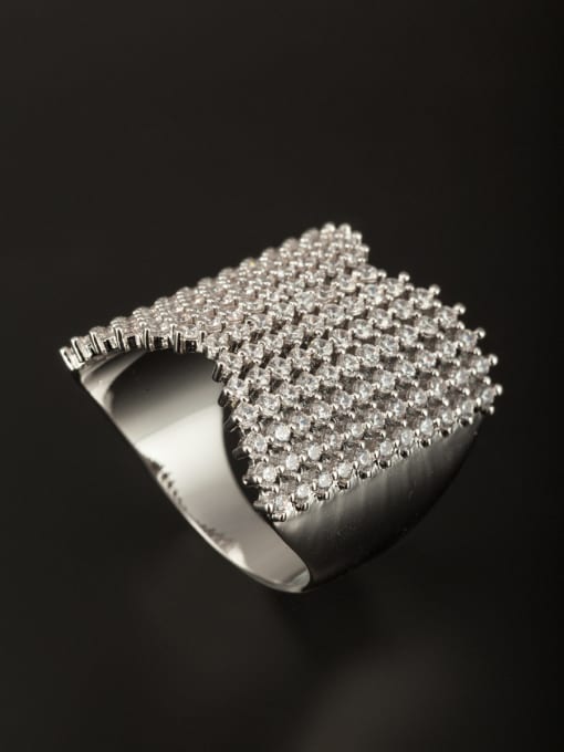 Tabora GODKI Luxury Women Wedding Dubai Custom White Ring with Platinum Plated Copper 0