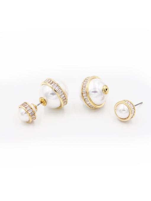 LB RAIDER Fashion Gold Plated Round Studs stud Earring