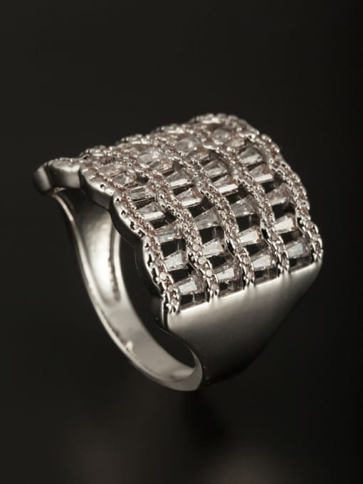 Tabora GODKI Luxury Women Wedding Dubai Fashion Platinum Plated Copper Ring 0