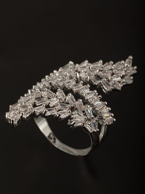Tabora GODKI Luxury Women Wedding Dubai Platinum Plated Copper White Zircon Beautiful Ring 0
