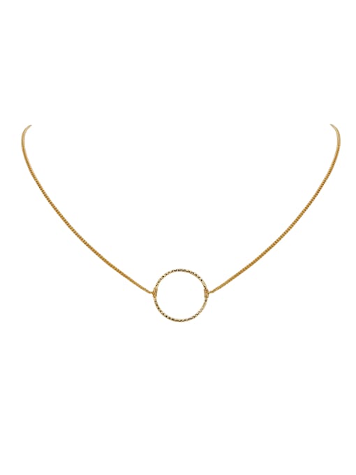 Lang Tony Fashion Gold Plated Copper Round Necklac 0