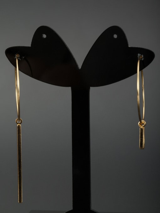 Jennifer Kou Gold color Stainless steel  Hoop hoop Earring 0